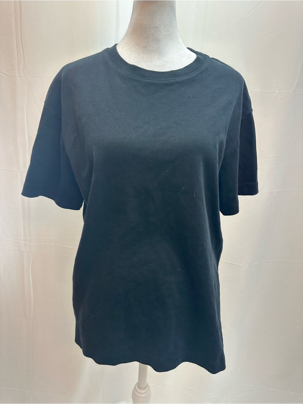 Porter & Ash Cotton Black Short-Sleeve Crewneck Tee M